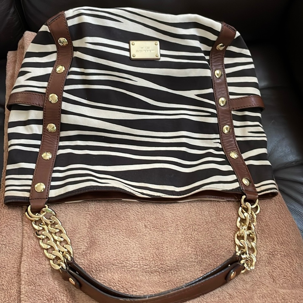 Michael Kors Zebra Print Shoulder Bag